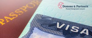 Visa Passport with Donoso logo